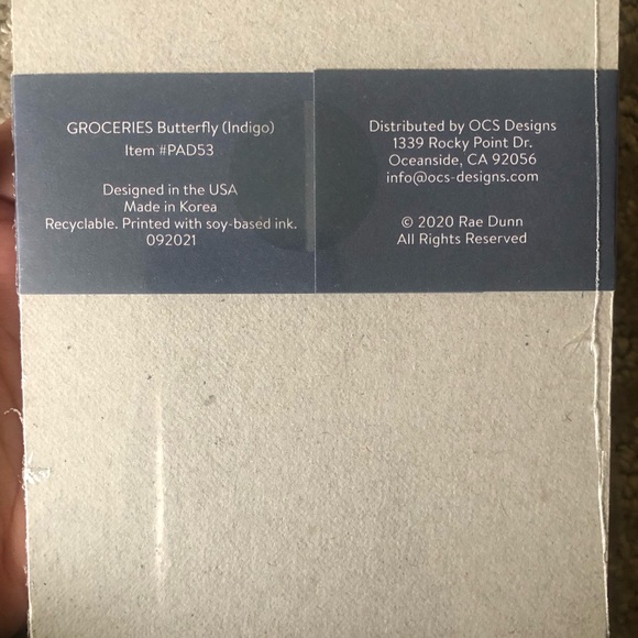 Rae Dunn GROCERIES List Pad 70 sheets - Picture 4 of 4